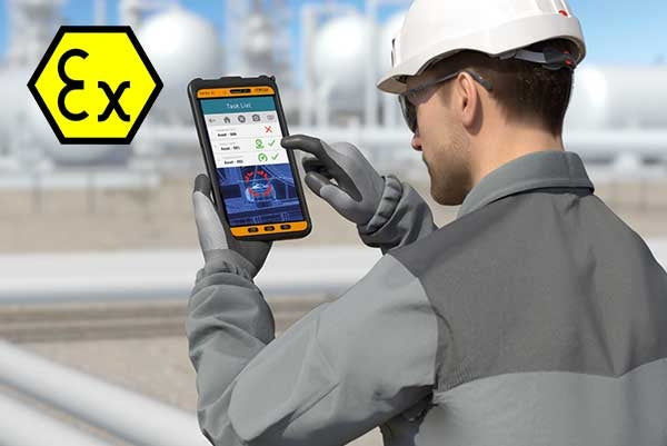 bitsmart Tablet Android ATEX ZONA 1  robusto da 10 pollici 10000mAh NFC QR 2D 1D lettore di Scanner di codici a barre PC industriale impermeabile a prova di caduta