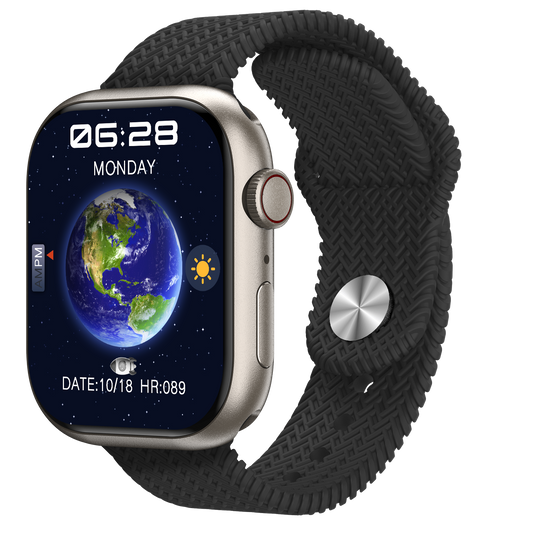 Bitsmart smartwatch HK9 Pro Plus Smartwatch AMOLED 2.02 in titanio Waterprof IP67 Chiamate Bluetooth Chat GPT Orologio Fitness per Android iOS Ideale per uomo e donna